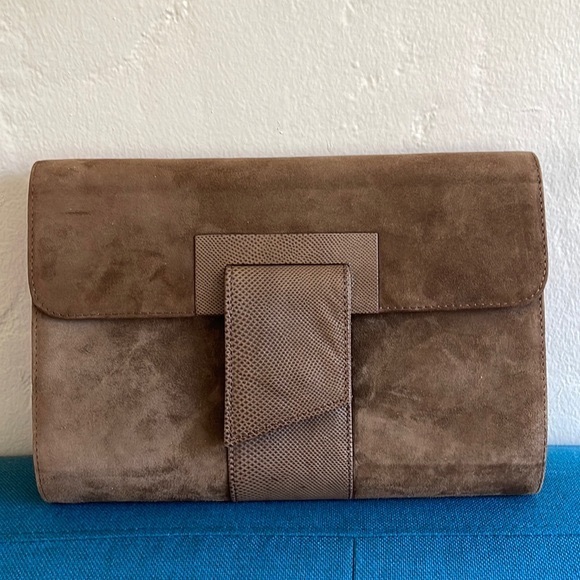 Andrea Pfister 80s suede handbag